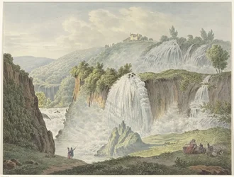 Vue des chutes de Tivoli