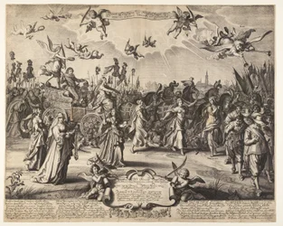 La voiture triomphale du prince Hendrik d