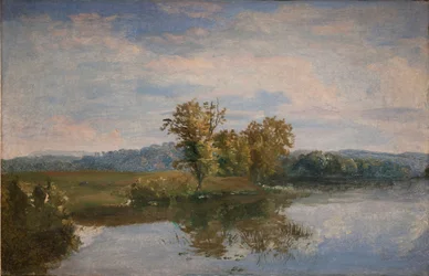 Vue du lac Vejl près de Silkeborg, Jutland