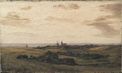 Vue vers Assens à Funen. Au loin la côte du Schleswig