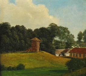 Danois :  Parti fra "Mariendal ved Assens" Vue de Mariendal près d