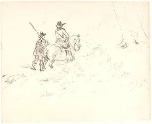 Un cavalier suivi d