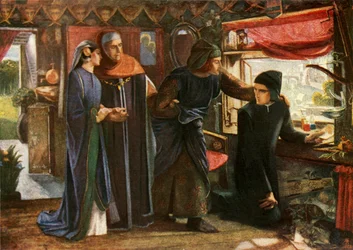 Dante dessinant l