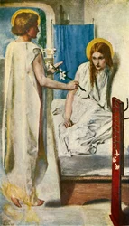 Ecce Ancilla Domini, 1849-1850, vers 1912