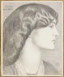 Mme William Morris, 1860