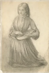Elizabeth Siddal jouant d