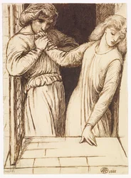 Hamlet et Ophélie - Étude de composition