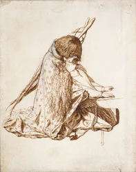 Sainte Cécile, vers 1850