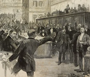 Controverse à la Chambre des députés après la lecture du rapport du Comité des Sept (Comitato dei Sette) chargé de l