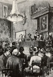 Élection des régents dans la République de Saint-Marin, gravure d