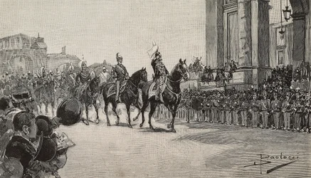 Parade militaire à Macao pour l