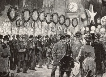 Cortège aux flambeaux en l