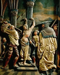 Martyre de Sainte Agathe (relief en tilleul)