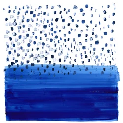 Résumé : Pluie bleue au-dessus de l