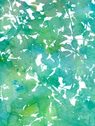 Feuilles vertes abstraites