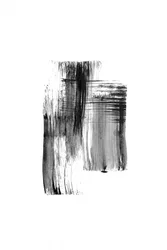 Coups de pinceau abstraits noirs