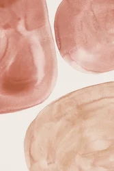 Formes aquarellées aux tons terreux
