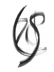 Coups de pinceau fluides et abstraits