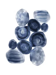 Formes bleues fluides