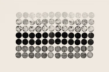 Cercles texturés en dégradé
