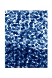 Motif abstrait indigo