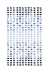 Dégradé carré indigo