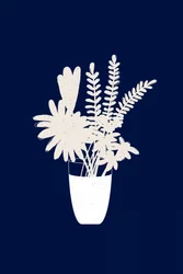 Bouquet floral minimaliste