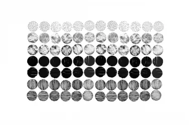 Grille à motifs monochromes