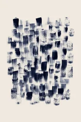 Abstrait aux touches de pinceau bleu marine