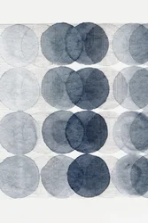 Cercles bleus sereins