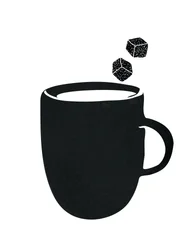 Douce tasse à café noire