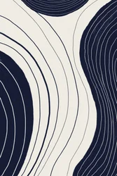 Motif organique ondulé