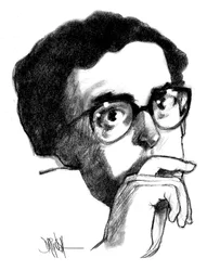 Adriano Romualdi (dessin numérique au crayon de couleur)