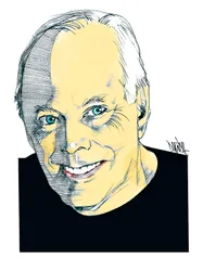 Giorgio Armani, 2023 (dessin numérique au crayon de couleur)