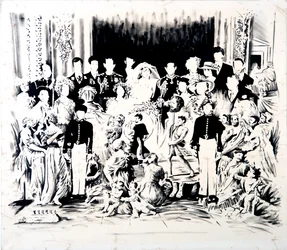 Ballade de Charles et Di, 2016 (huile sur toile)