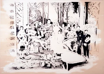Festin de Pan, 2018 (huile sur toile)