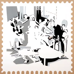 Fête de Pan IV, 2019 (acrylique sur toile)