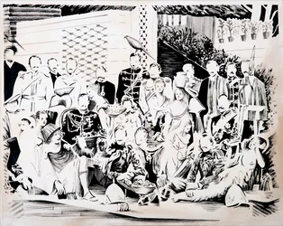 Fête des Dieux, 2017 (huile sur toile)