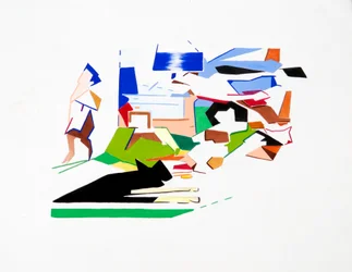 Kennedys (Landscape), 2019 (gouche sur papier)