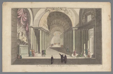 Vestibule et escalier de Saint-Pierre à Rome