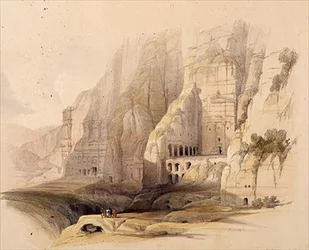 Mansions excavées de Petra, 7 mars 1839, planche 103 de 