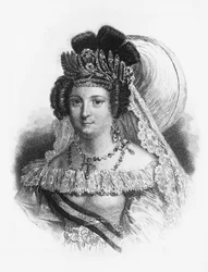 Portrait de Maria Cristina de Bourbon (1806-1878), reine consort d