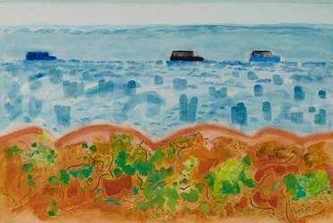 Voitures et Saltbush, Australie