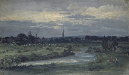 Vue depuis la maison de Pugin près de Salisbury