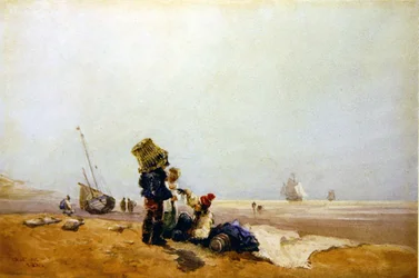 Pêcheurs sur le rivage