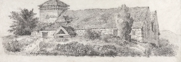 Église de Llanfair, nord du Pays de Galles pour Un traité sur la peinture de paysage et l