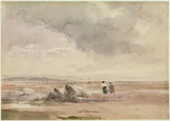 Sur les sables de Lancaster, marée basse