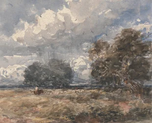 Garder le troupeau, jour venteux
