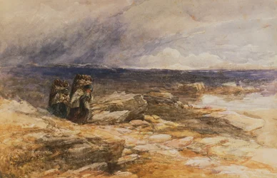 Les ramasseurs de tourbe près de Bettws-Y-Coed, nord du Pays de Galles