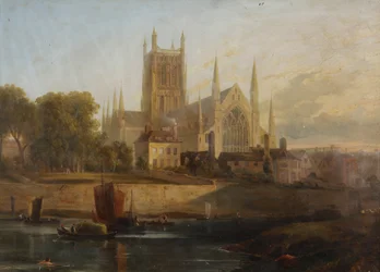 Cathédrale de Worcester, rivière Severn